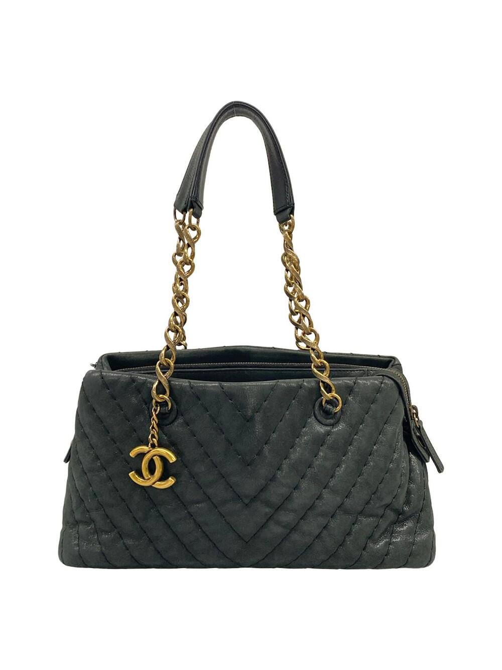 Chanel V Stitch (Chevron) Navy #351048C23B